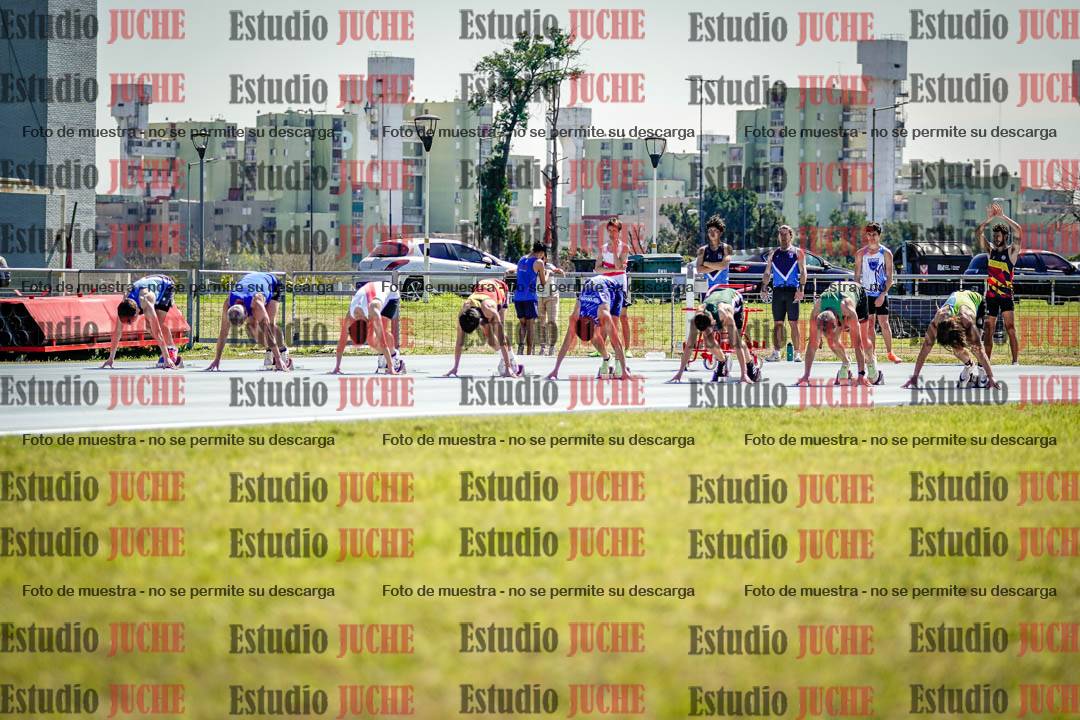 Fotos de los 100 m llanos de varones