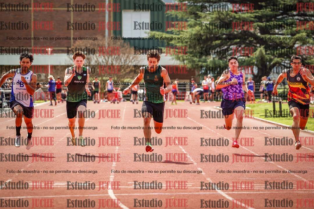 Fotos de los 100 m de varones