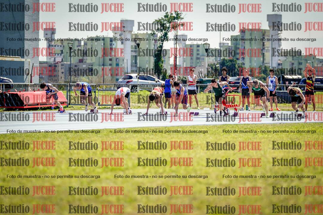 Fotos de los 100 m llanos de varones