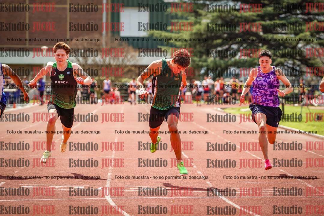 Fotos de los 100 m de varones