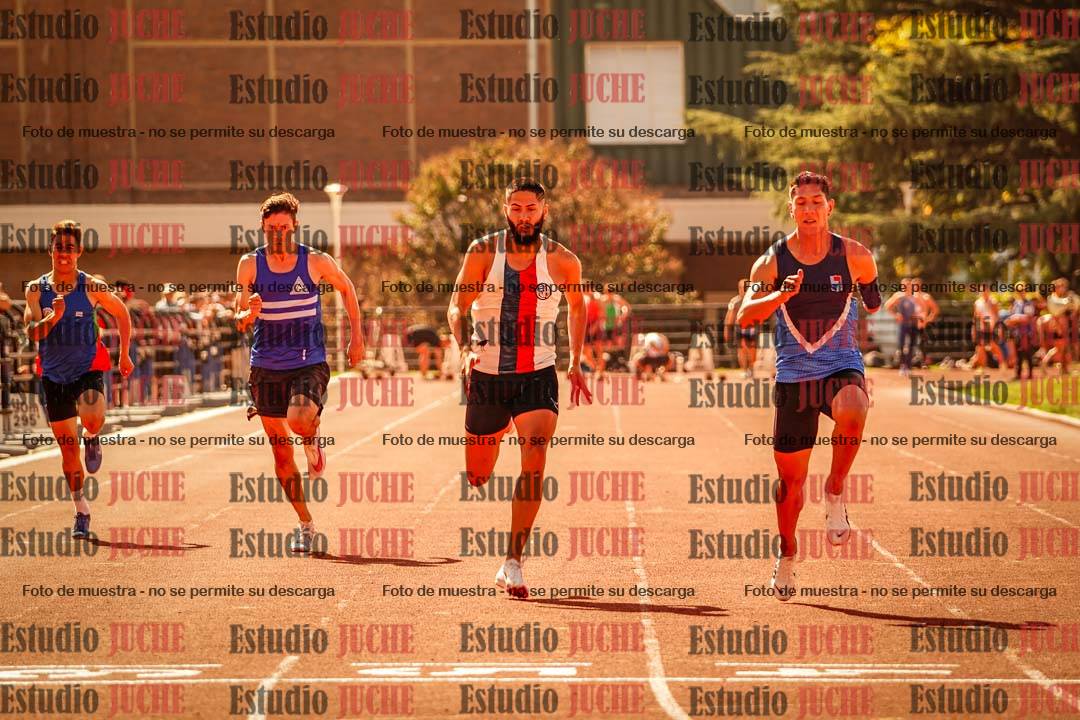 Fotos de los 100 m llanos de varones