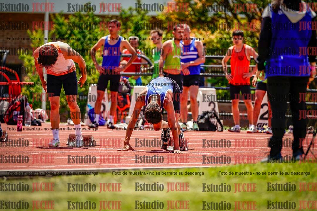 Fotos de los 100 m llanos de varones