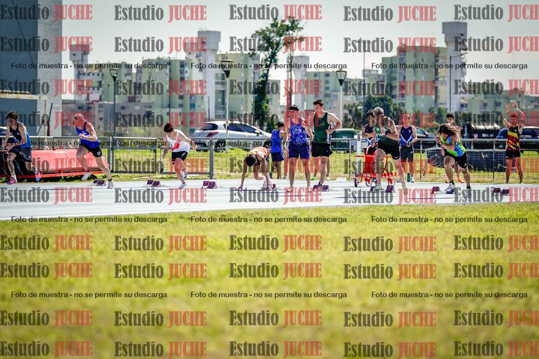 Fotos de los 100 m llanos de varones