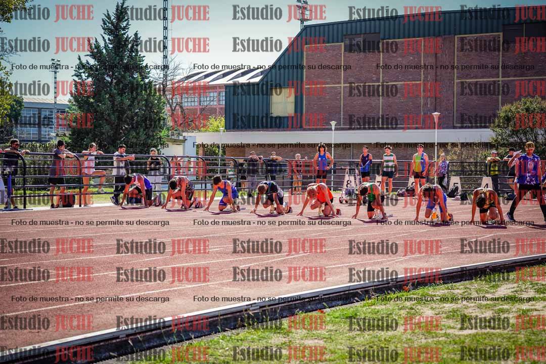 Fotos de los 100 m llanos de varones