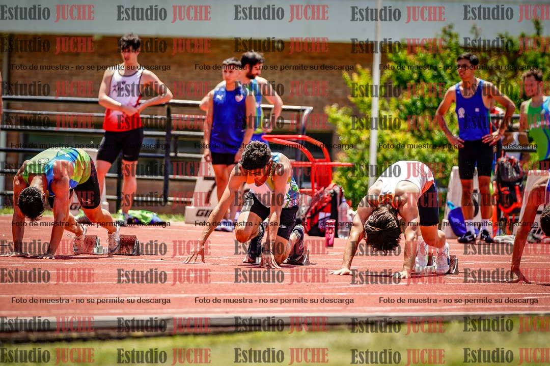 Fotos de los 100 m llanos de varones