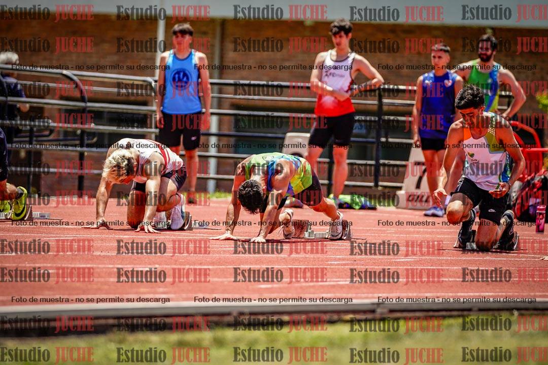 Fotos de los 100 m llanos de varones
