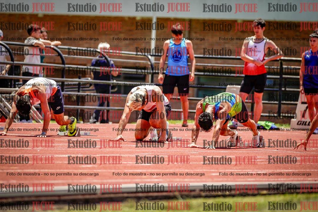 Fotos de los 100 m llanos de varones