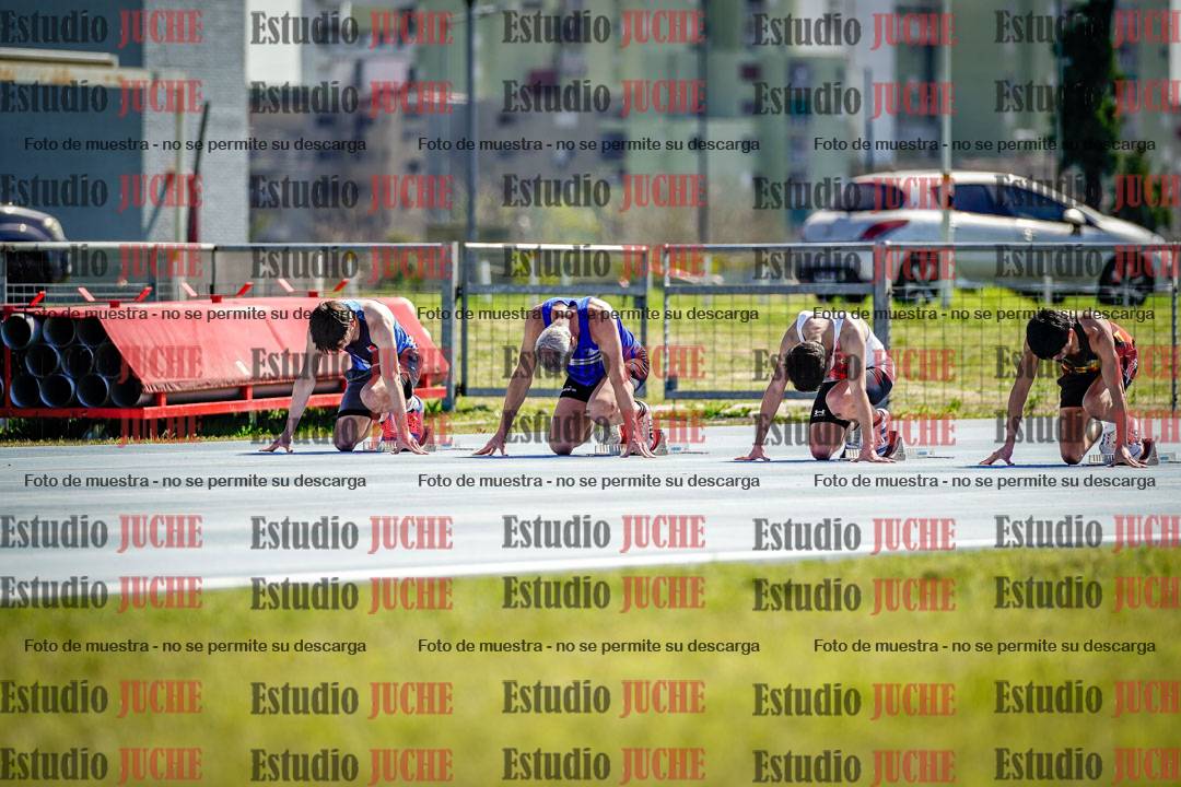 Fotos de los 100 m llanos de varones