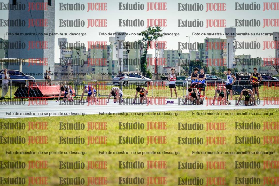 Fotos de los 100 m llanos de varones