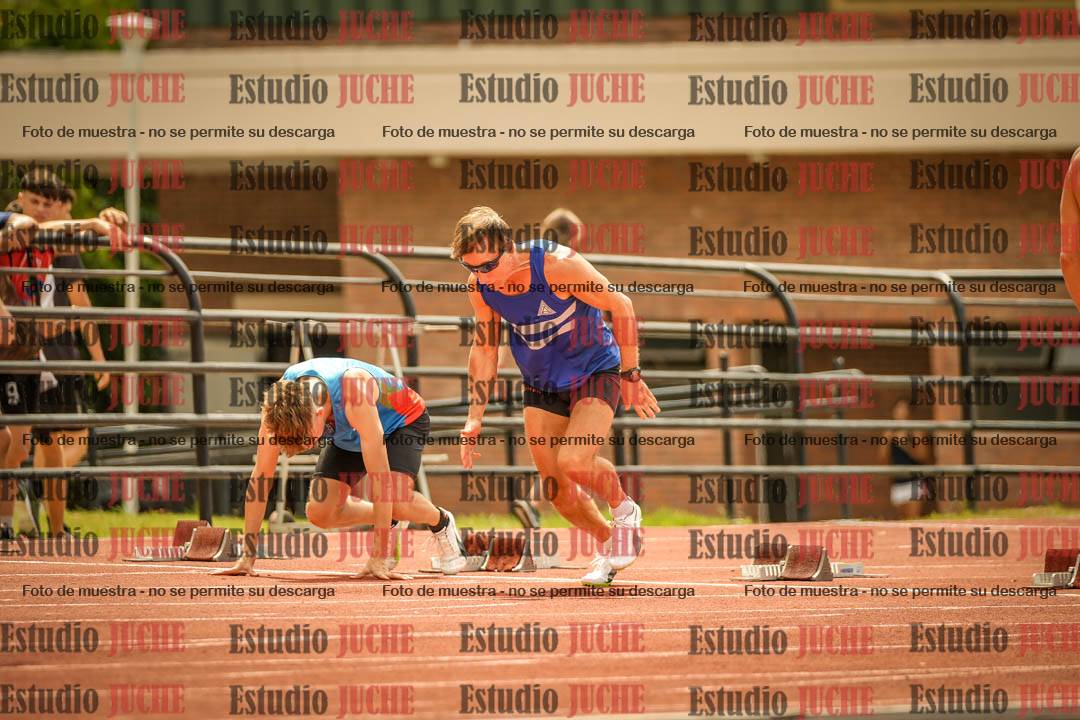 Fotos de los 100 m llanos de varones