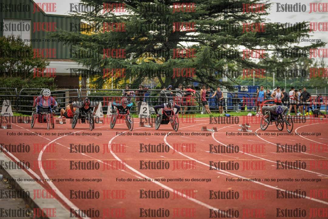 Fotos de los 100 m llanos de varones