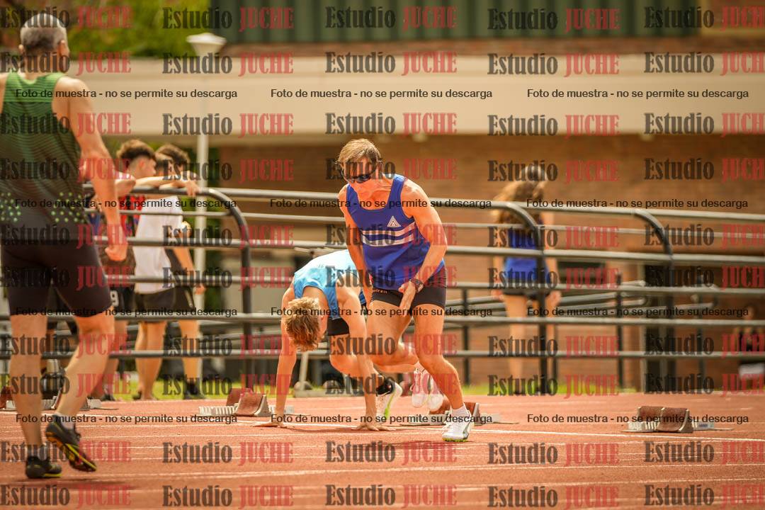 Fotos de los 100 m llanos de varones