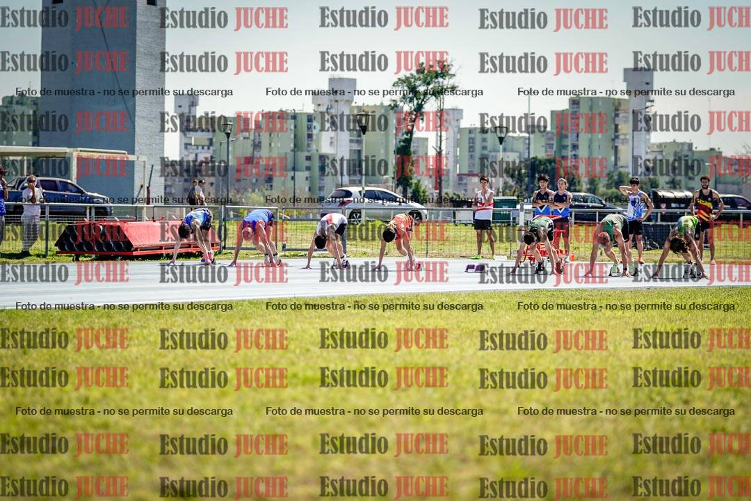 Fotos de los 100 m llanos de varones