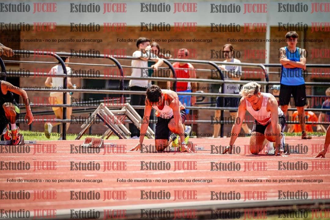 Fotos de los 100 m llanos de varones