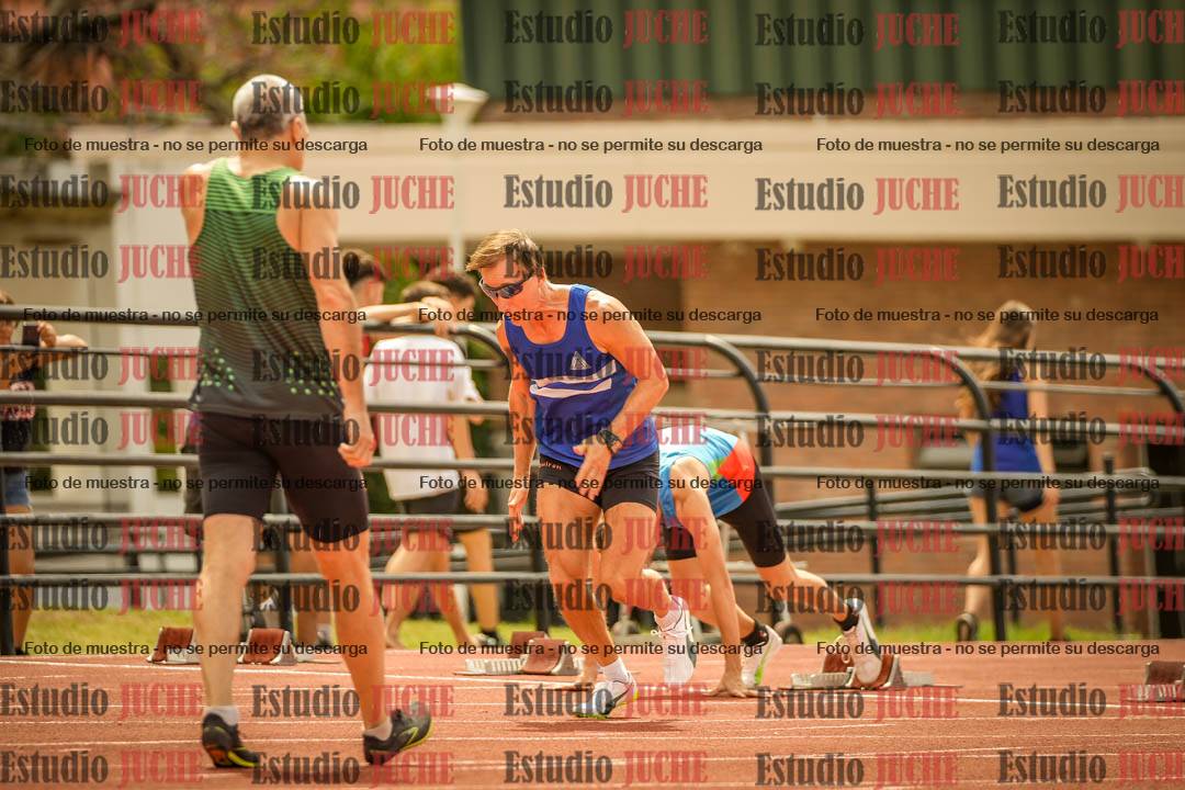 Fotos de los 100 m llanos de varones