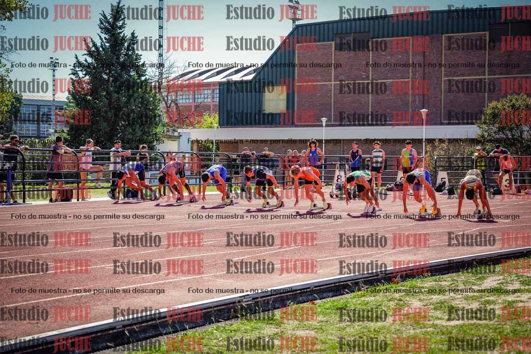 Fotos de los 100 m llanos de varones