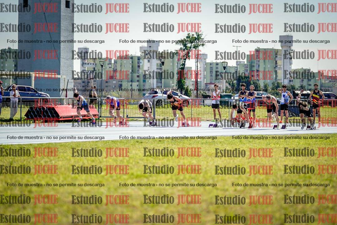 Fotos de los 100 m llanos de varones