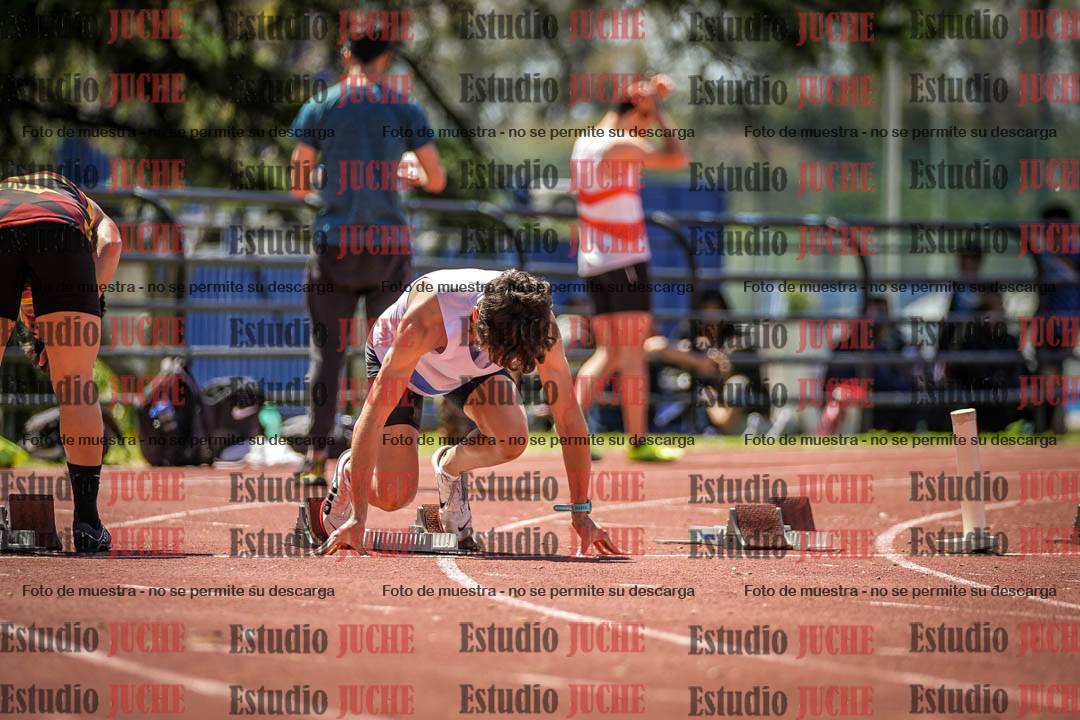 Fotos de los 100 m llanos de varones