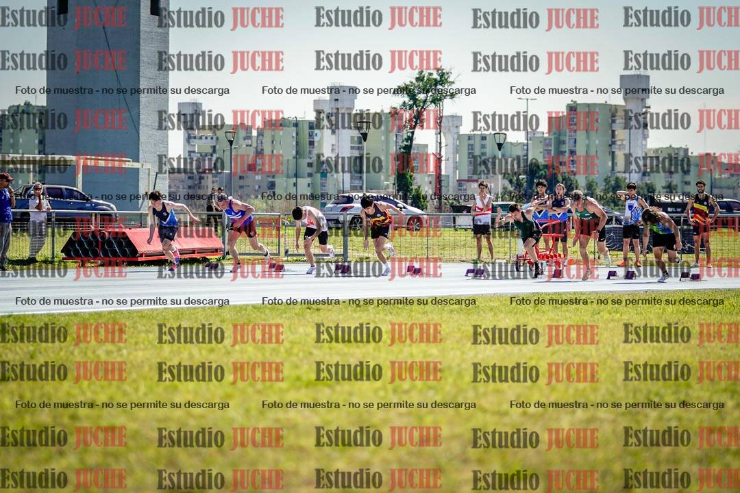 Fotos de los 100 m llanos de varones