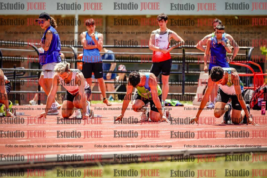 Fotos de los 100 m llanos de varones