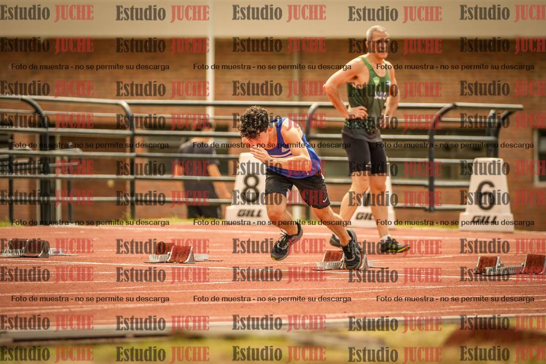 Fotos de los 100 m llanos de varones