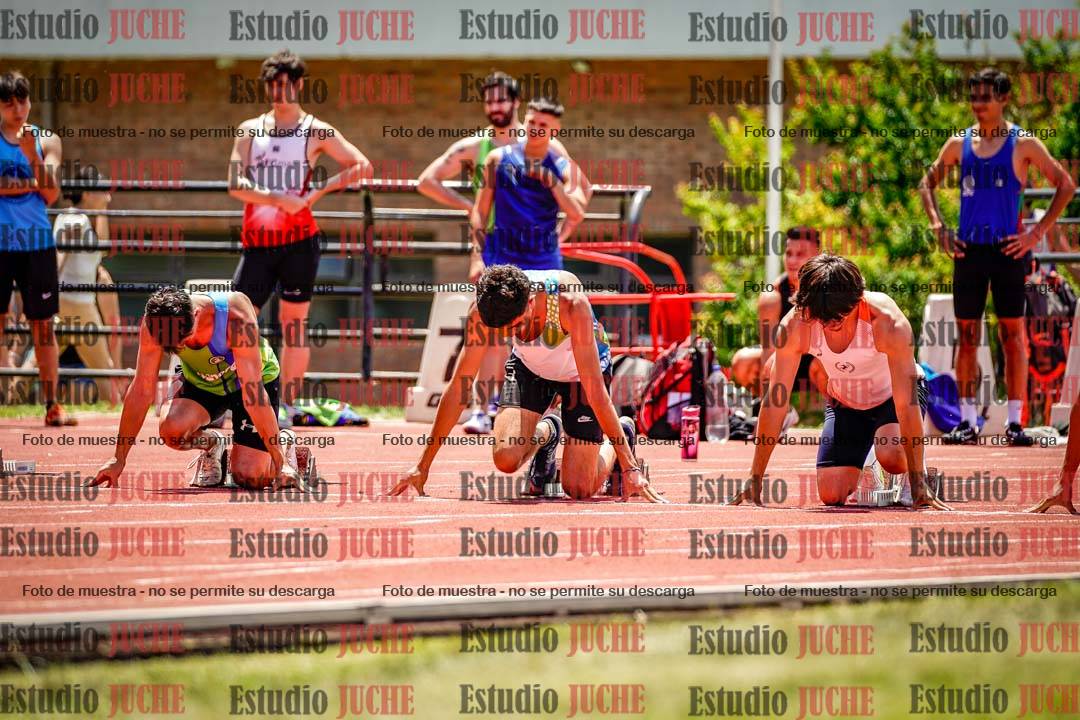 Fotos de los 100 m llanos de varones