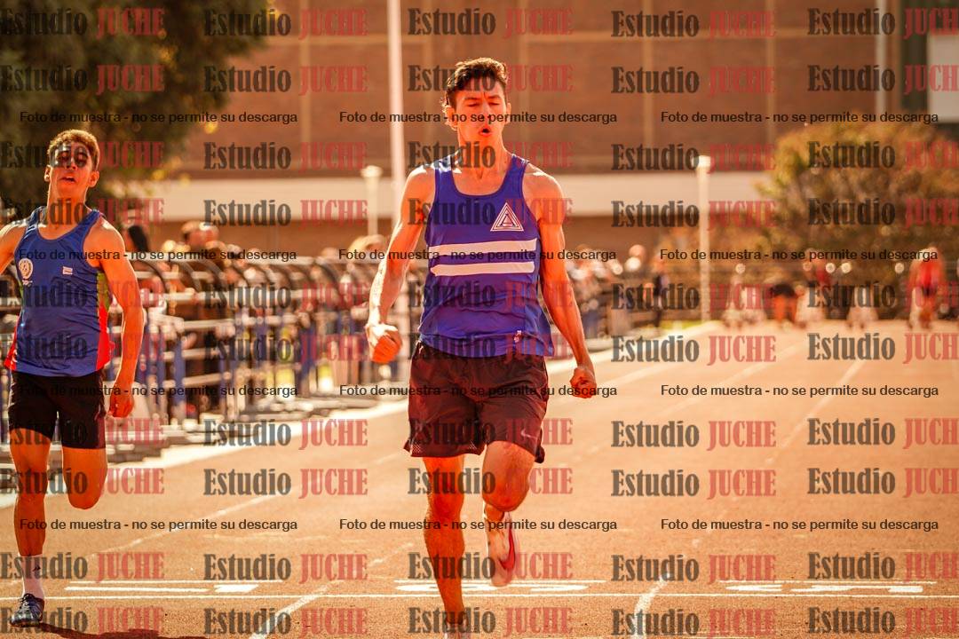 Fotos de los 100 m llanos de varones