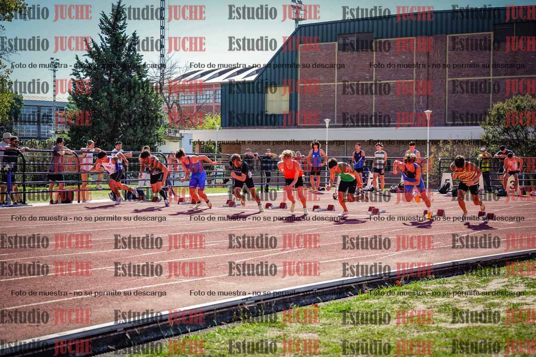 Fotos de los 100 m llanos de varones