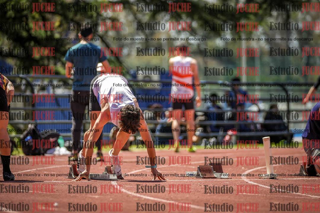 Fotos de los 100 m llanos de varones