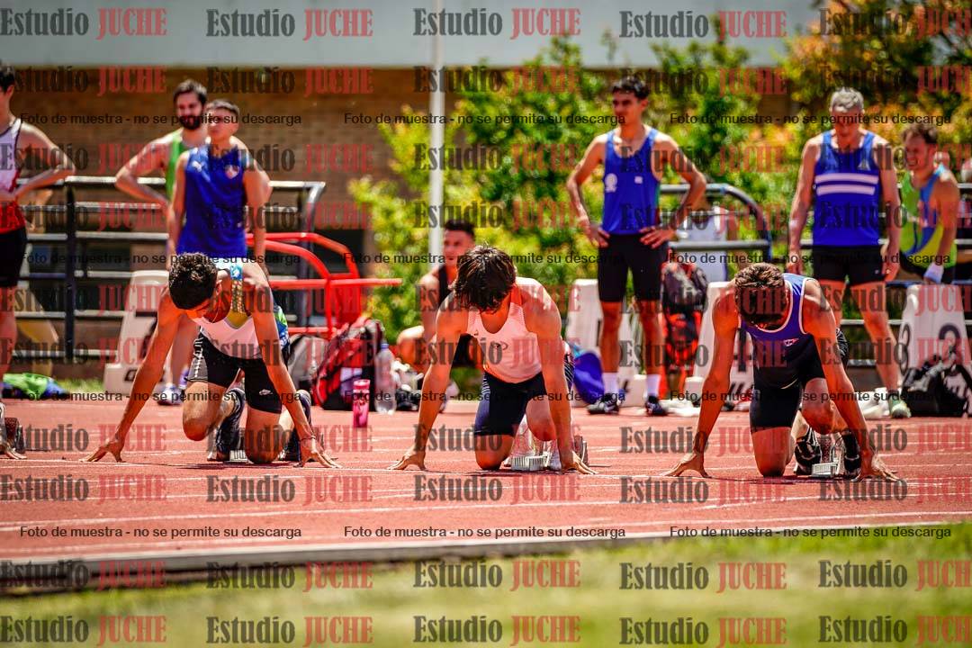 Fotos de los 100 m llanos de varones