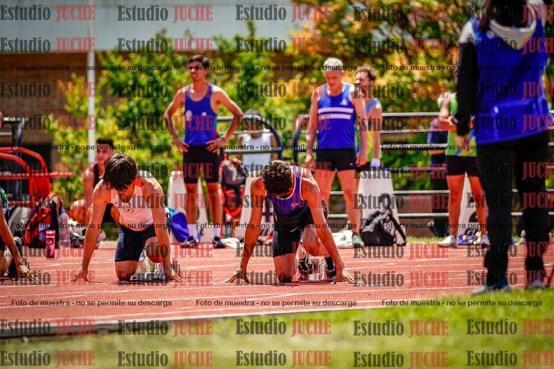 Fotos de los 100 m llanos de varones