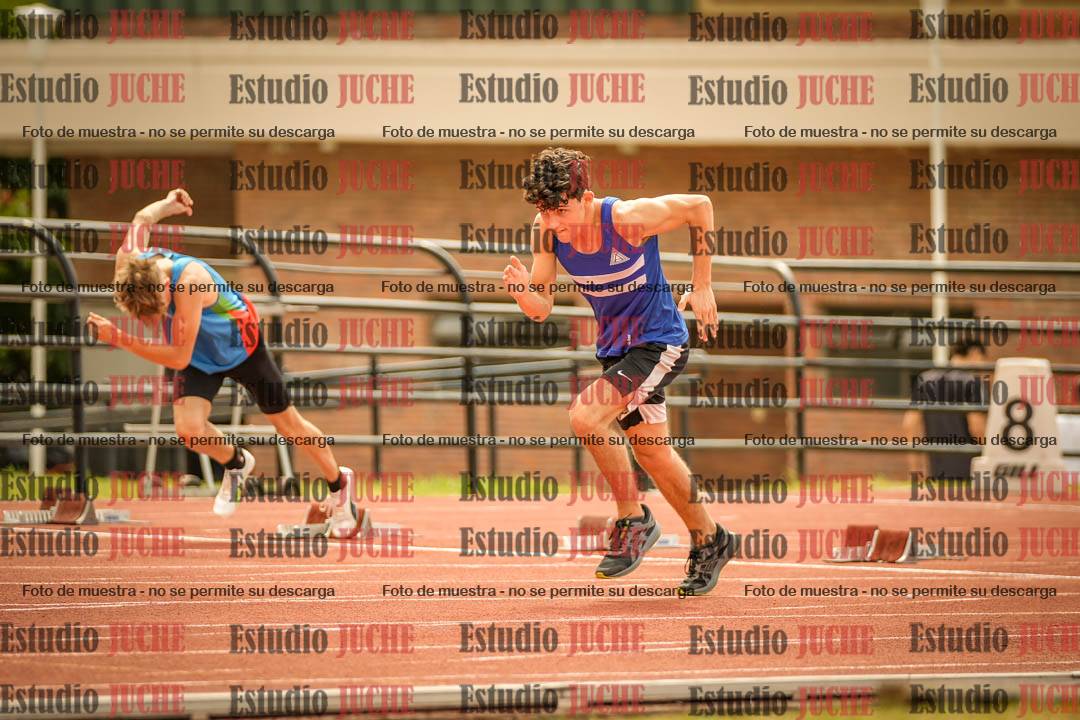 Fotos de los 100 m llanos de varones