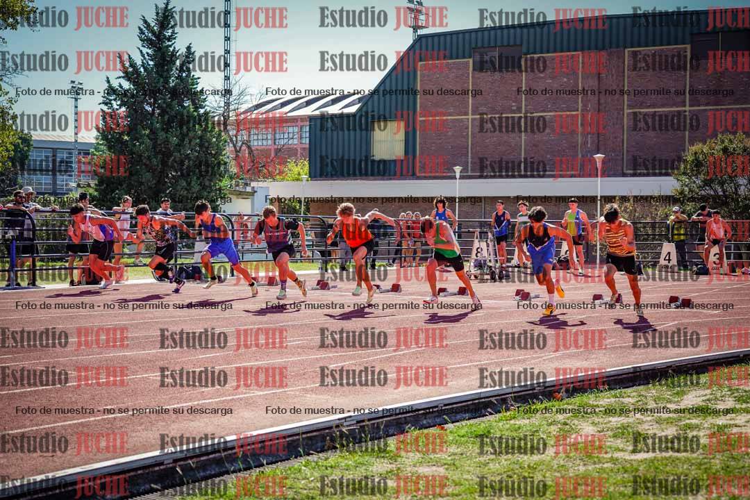 Fotos de los 100 m llanos de varones