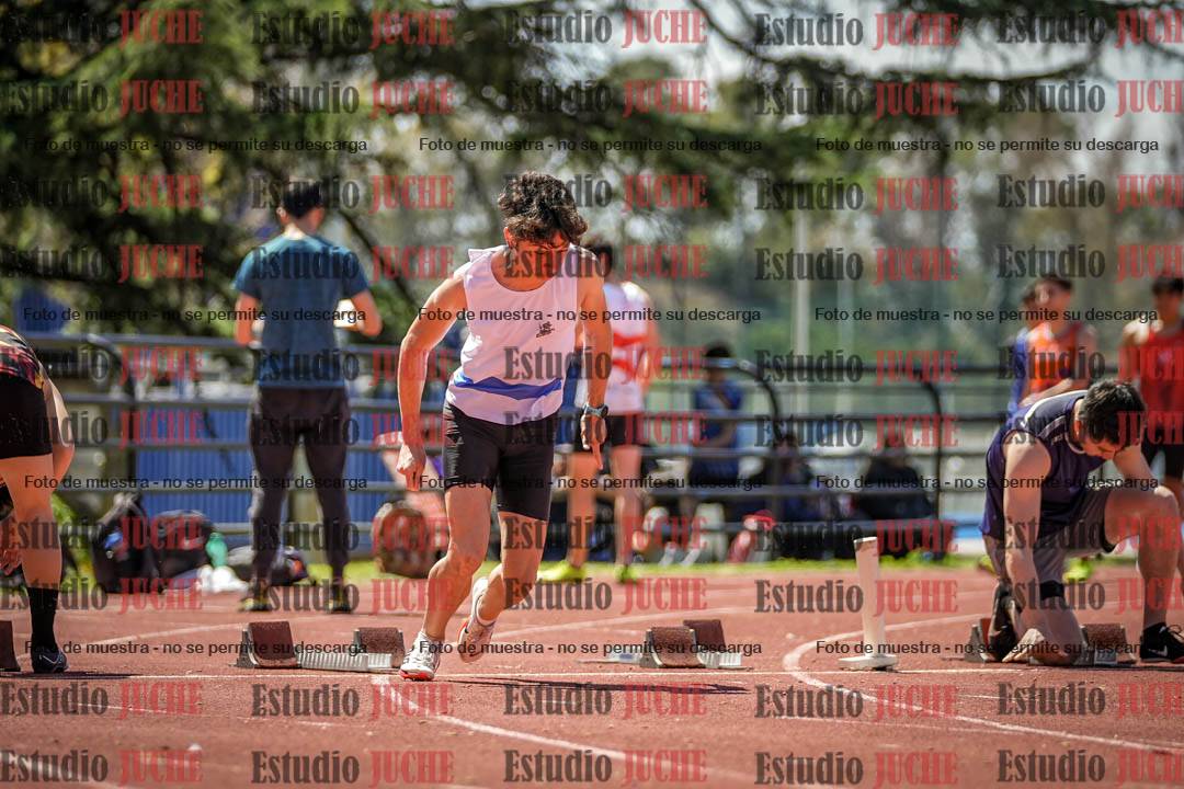 Fotos de los 100 m llanos de varones