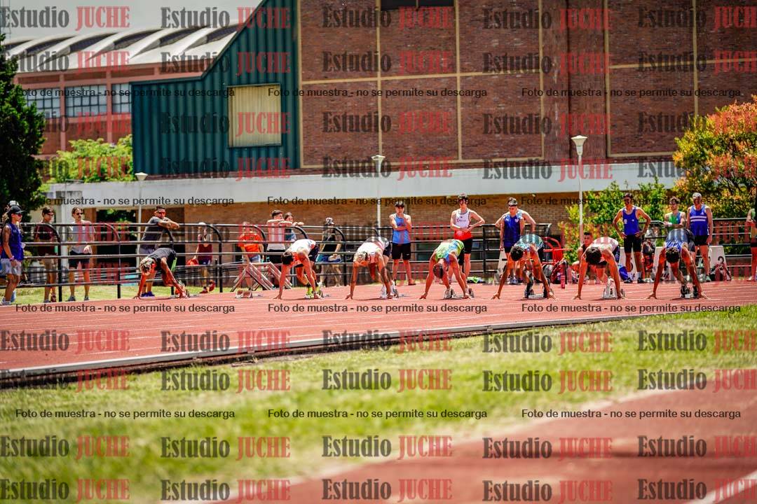 Fotos de los 100 m llanos de varones