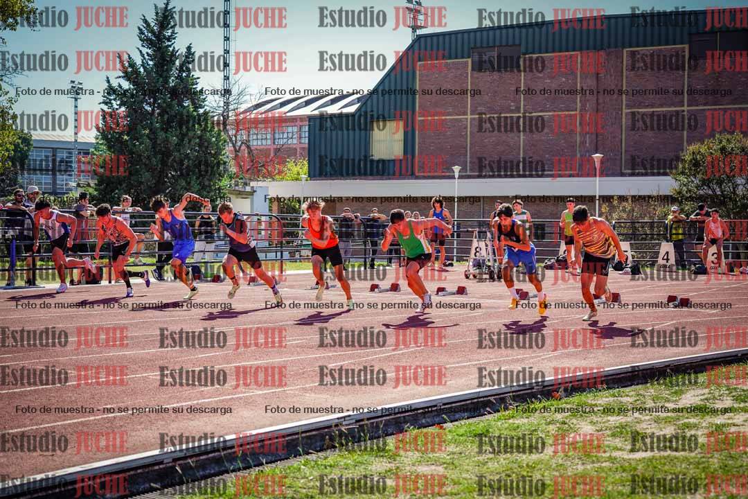 Fotos de los 100 m llanos de varones