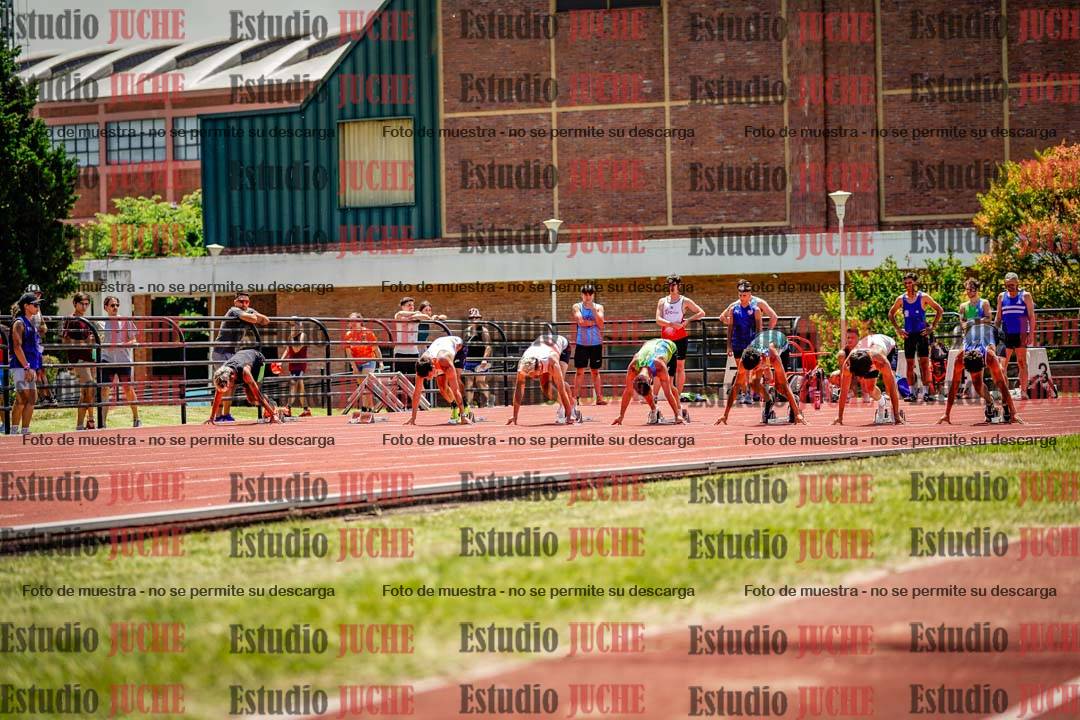 Fotos de los 100 m llanos de varones