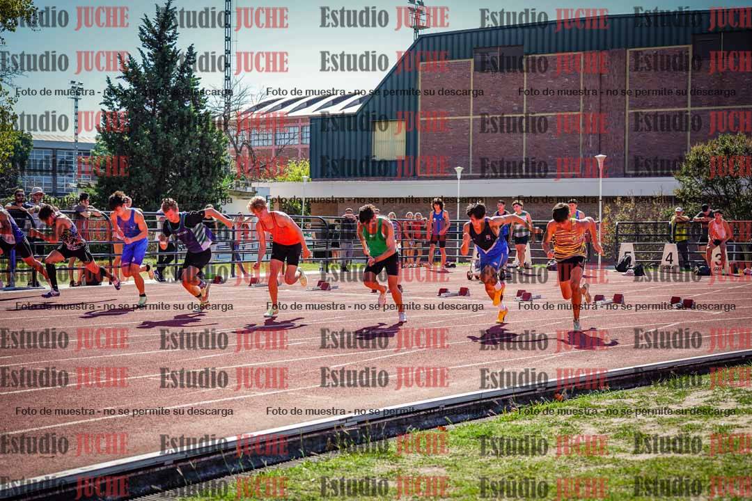 Fotos de los 100 m llanos de varones