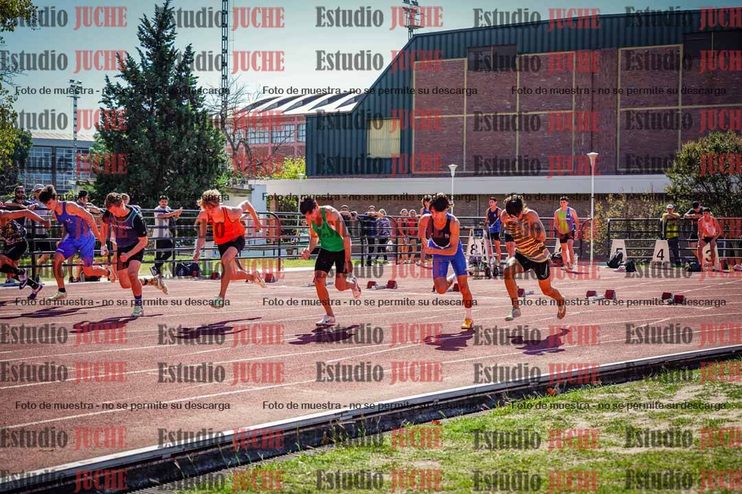 Fotos de los 100 m llanos de varones