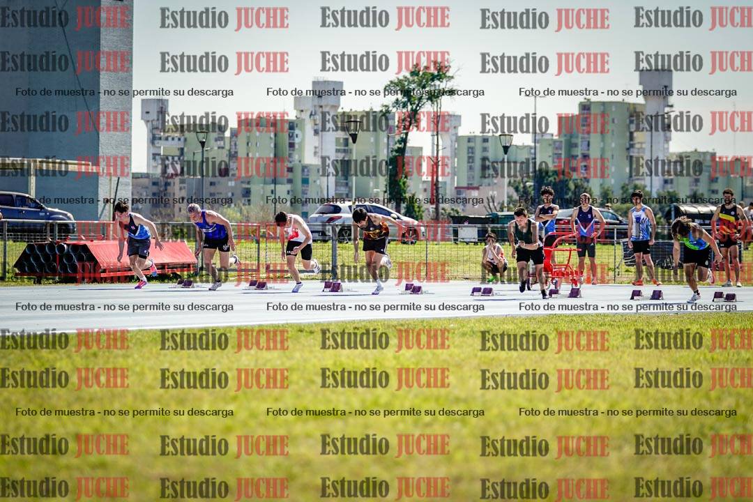 Fotos de los 100 m llanos de varones