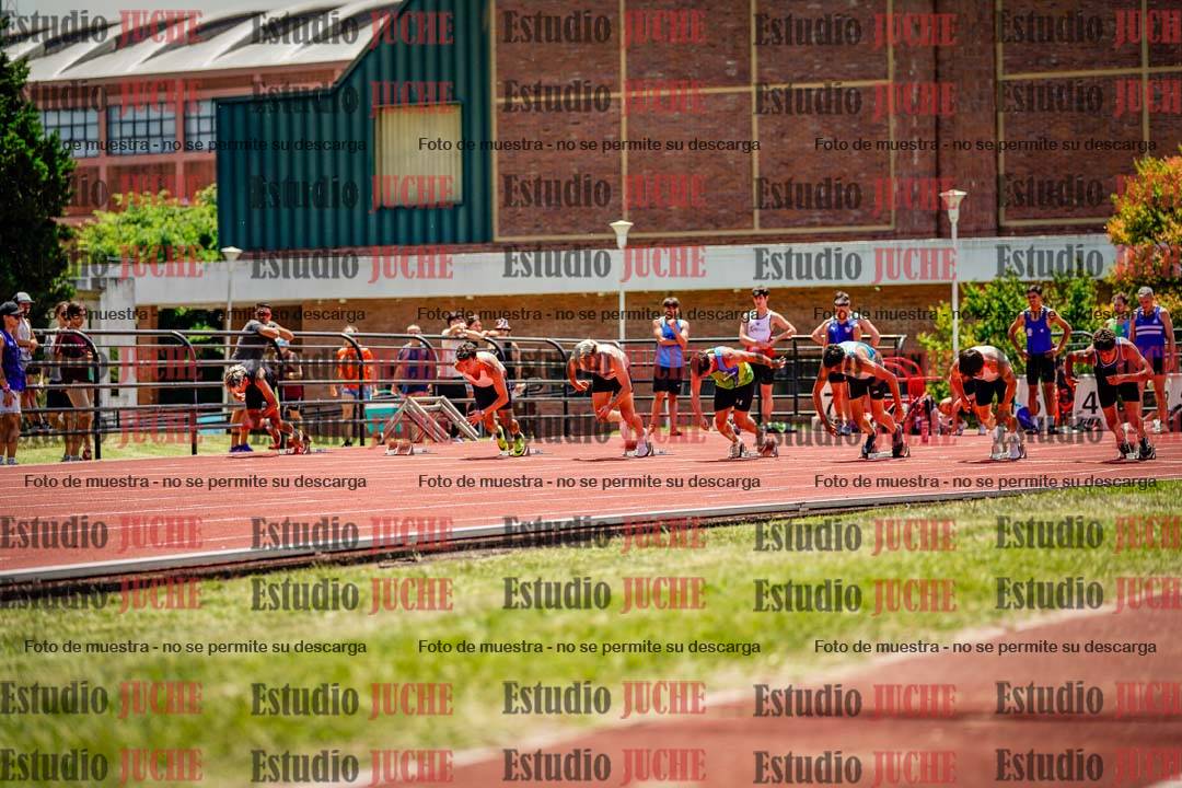 Fotos de los 100 m llanos de varones