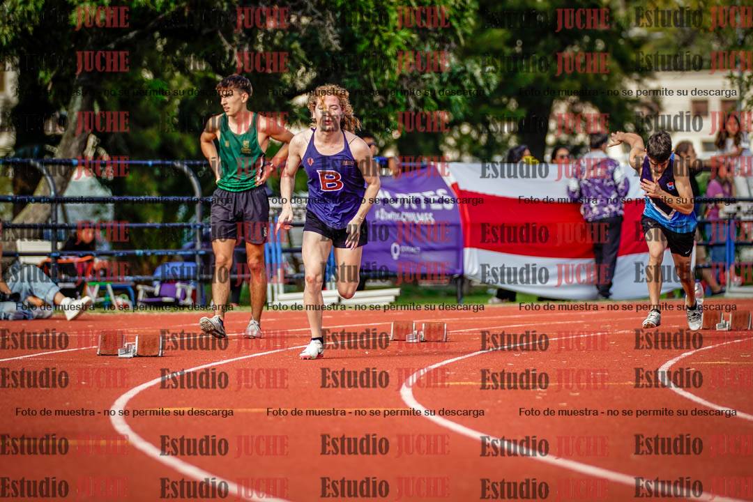 Fotos de los 200 m llanos de varones