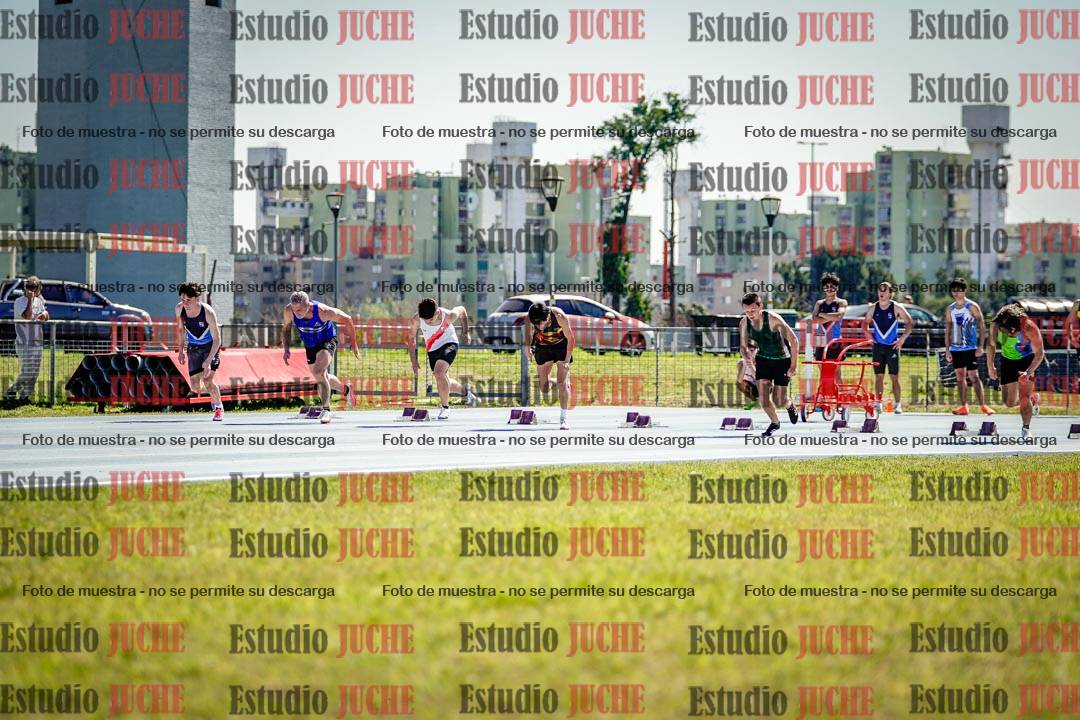 Fotos de los 100 m llanos de varones