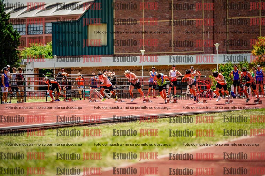 Fotos de los 100 m llanos de varones