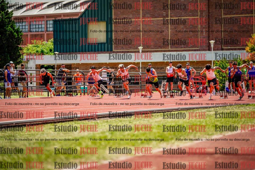 Fotos de los 100 m llanos de varones