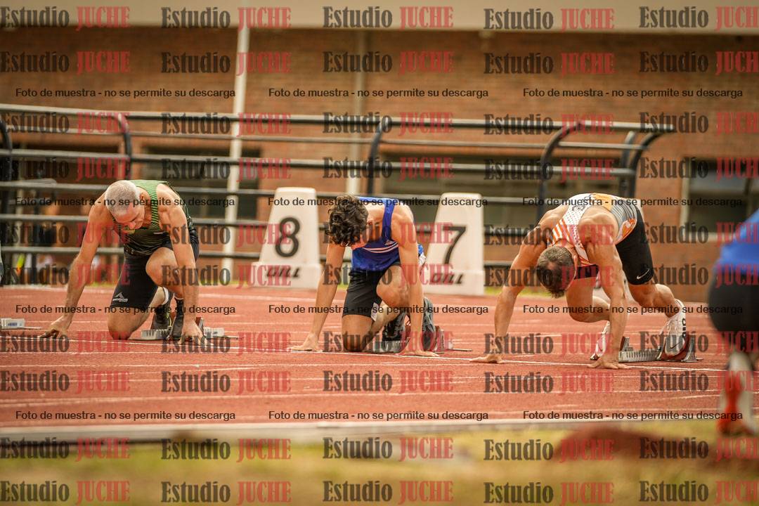 Fotos de los 100 m llanos de varones