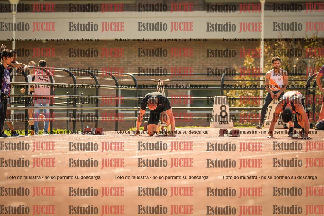 Fotos de los 100 m llanos de varones