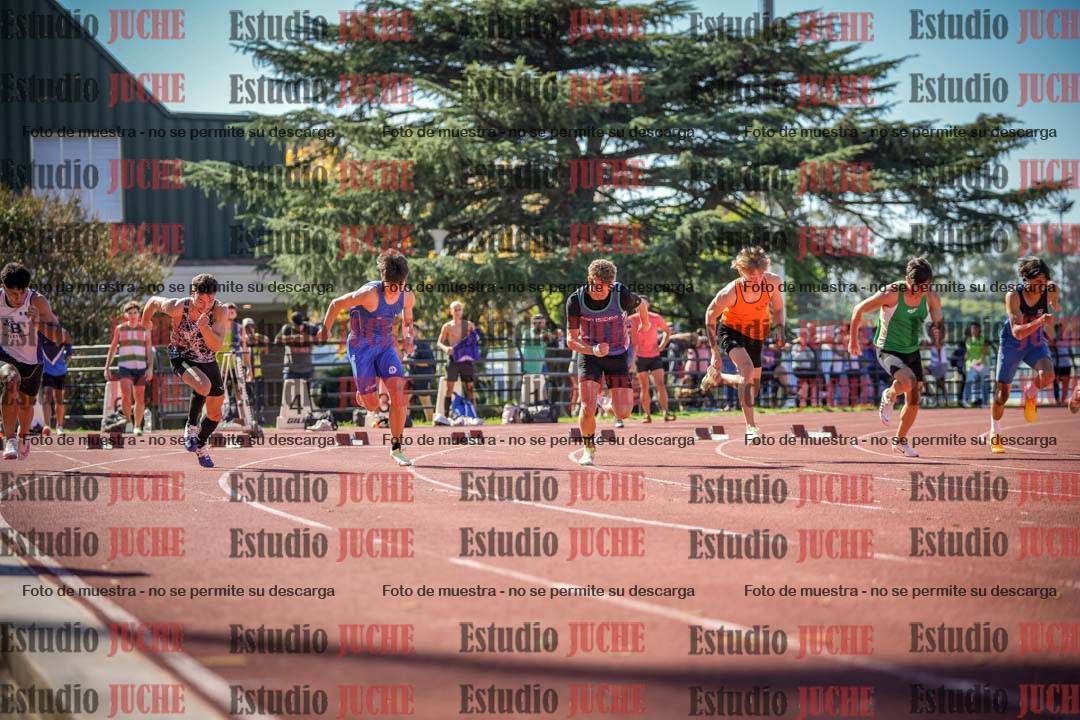 Fotos de los 100 m llanos de varones