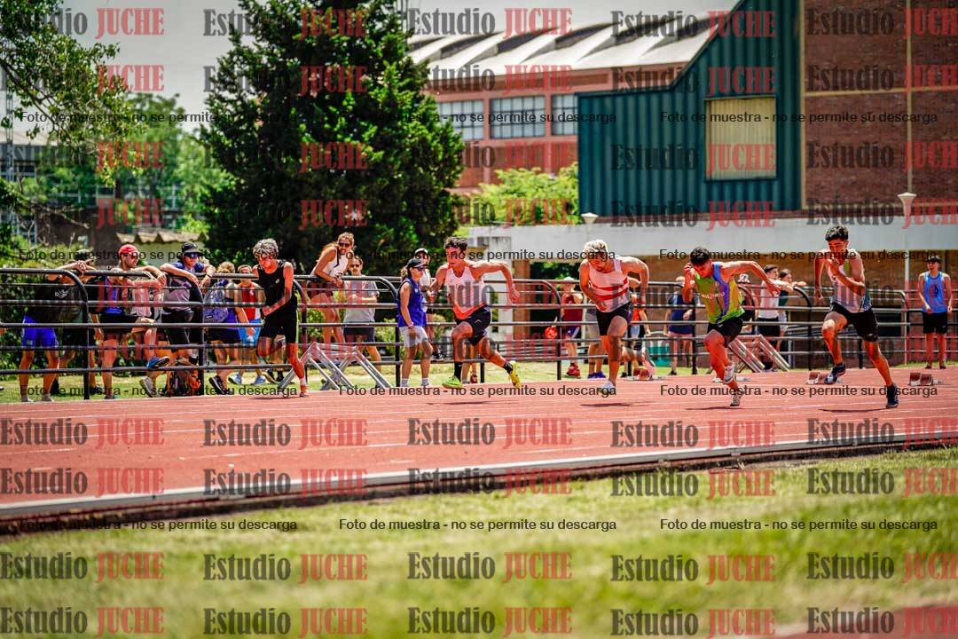 Fotos de los 100 m llanos de varones