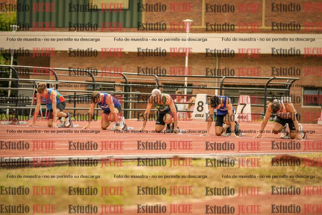 Fotos de los 100 m llanos de varones